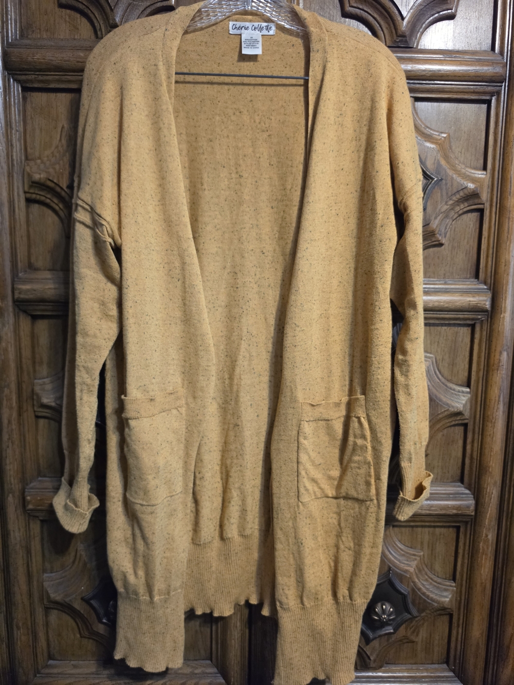 Chérie Collette Mustard Open Cardigan